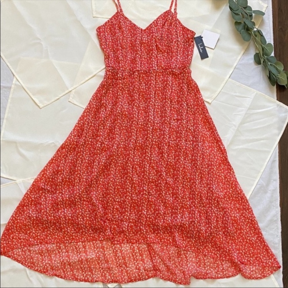 Lulus high low Coral dress